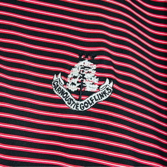 Peter Millar Striped Cherry Summer Comfort Golf Polo XXL - Picture 3 of 6